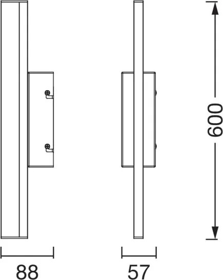 Osram - illuminazione a LED dimmerabile per specchio da bagno ORBIS MIRROR LED/10W/230V 60 cm IP44 beige