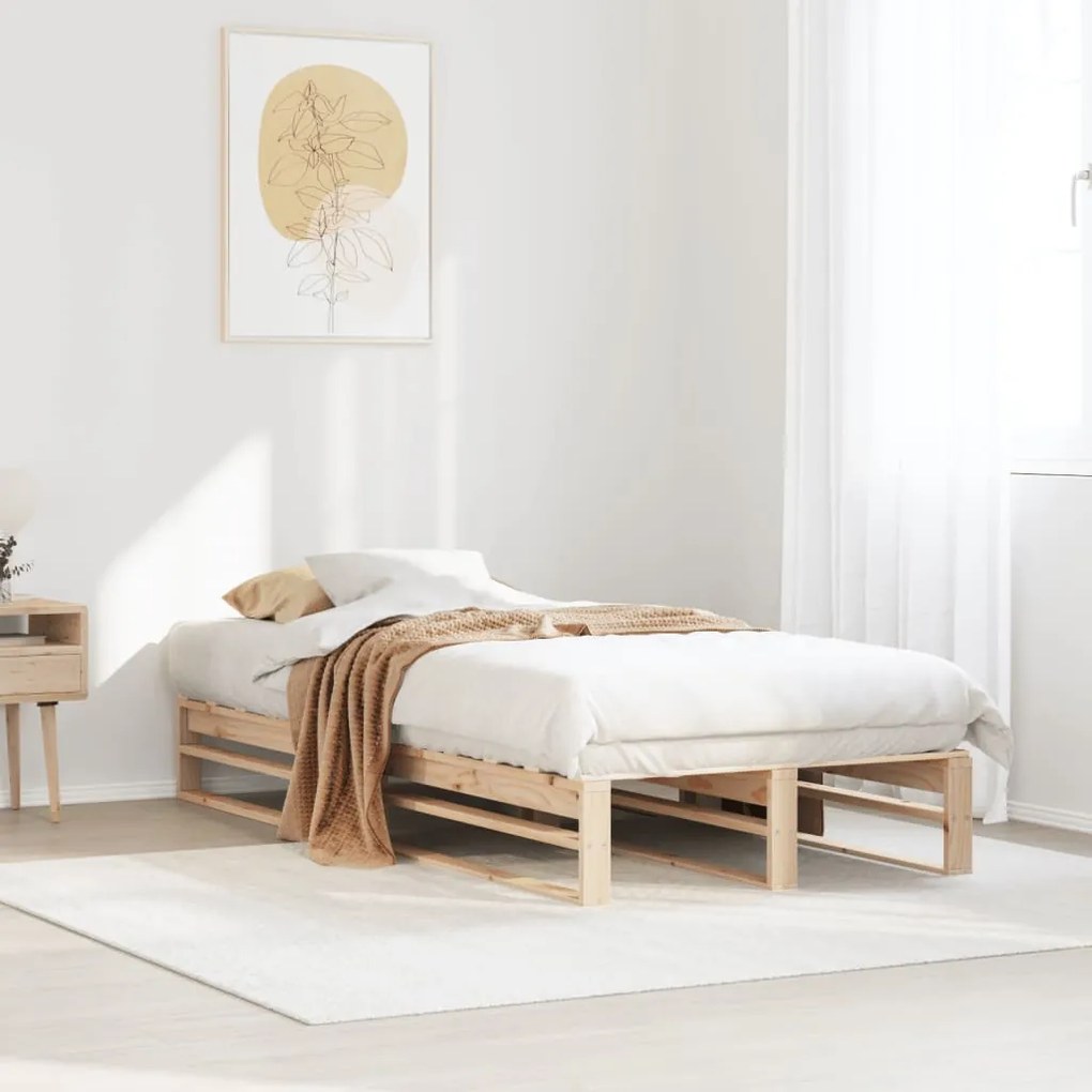 Letto senza materasso 90x200 cm in legno massello di pino