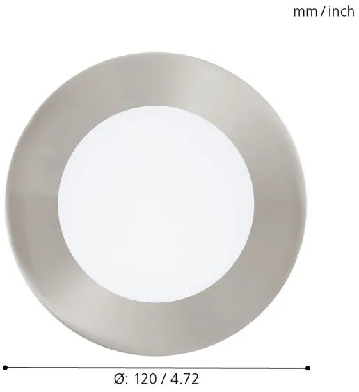 Eglo 32753 - Plafoniera da incasso dimmerabile LED RGB FUEVA-C LED/5,4W/230V