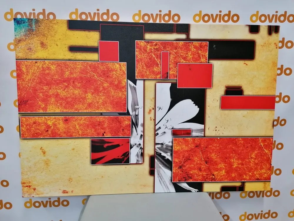 Quadro su tela – Astrazione in arancione