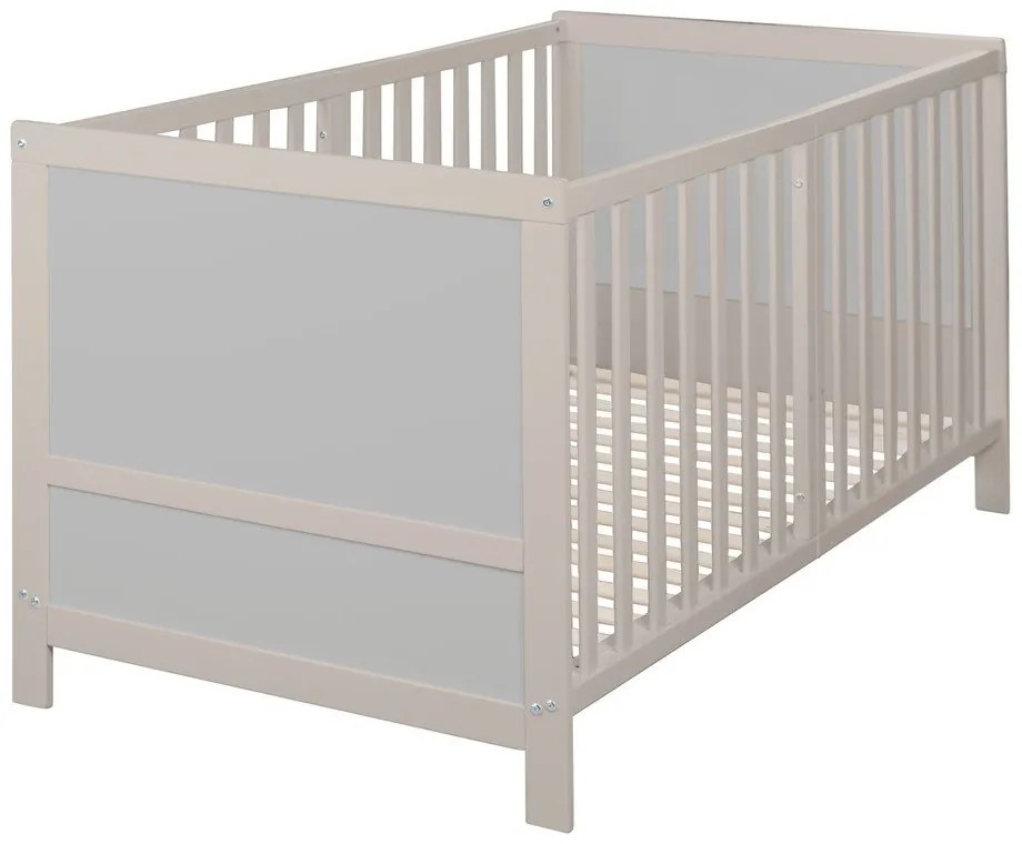 Lettino grigio chiaro con altezza regolabile 70x140 cm Easy Sleep – Roba