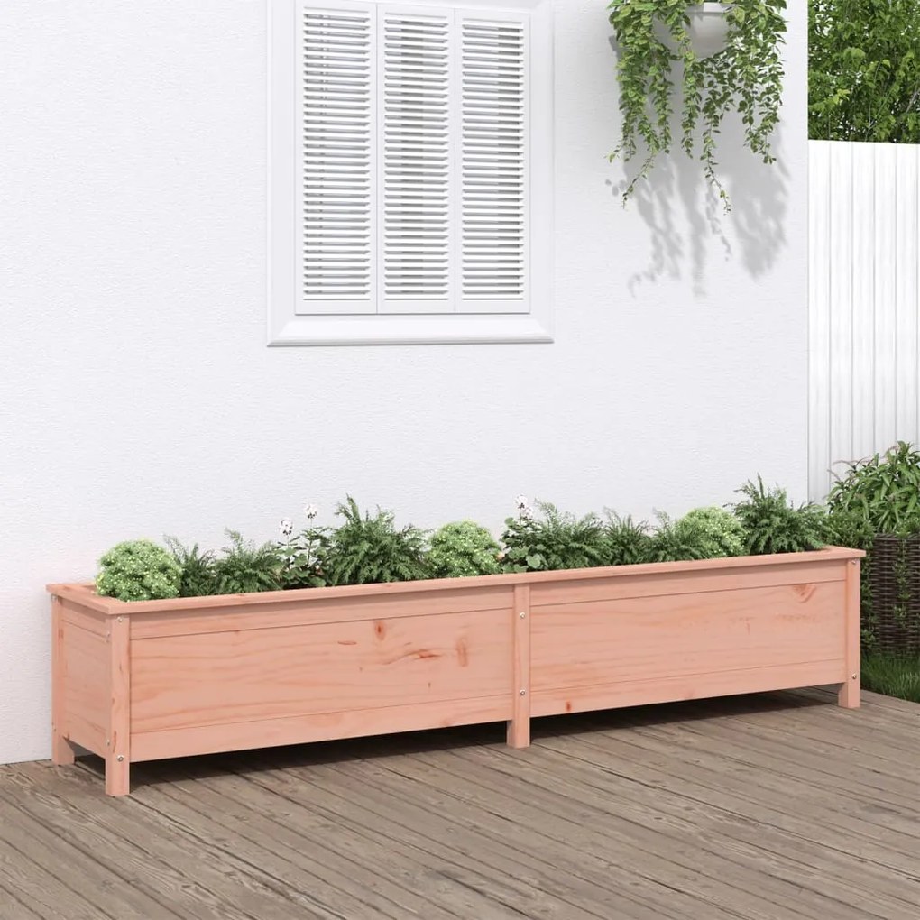 Fioriera Rialzata Giardino 199,5x40x39cm Legno Massello Douglas /