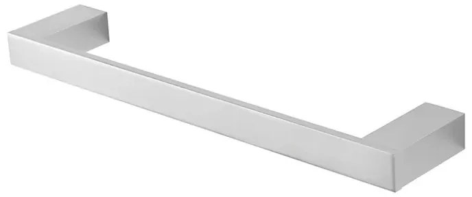 Porta asciugamani diritto da muro L 35 cm in alluminio argento Sky