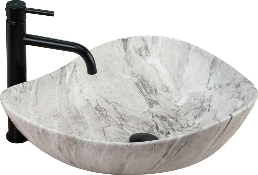 Lavabo da appoggio Rea Dora Stone