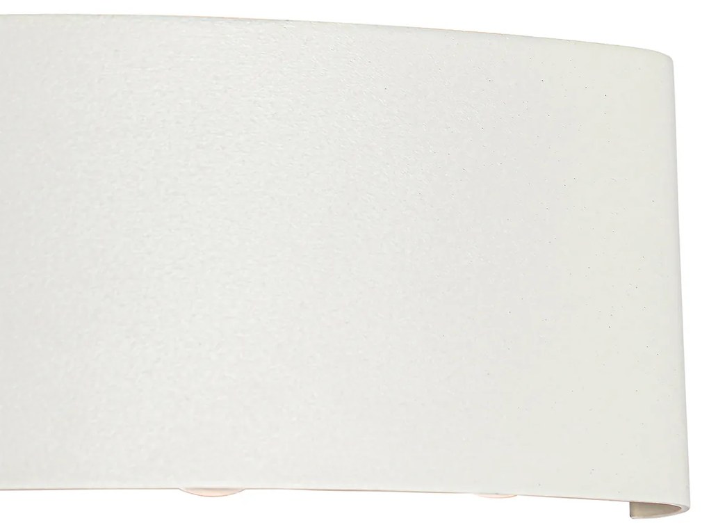 Lampada da parete per esterni bianca con LED 6 luci IP54 - Silly