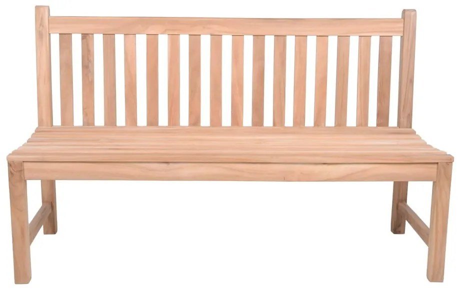 Panca da giardino di colore naturale in legno massiccio Solo – Garden Pleasure