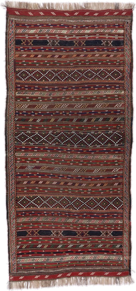 Kilim Tappeto persiano 160x350 (Iran) Tessuto A Mano