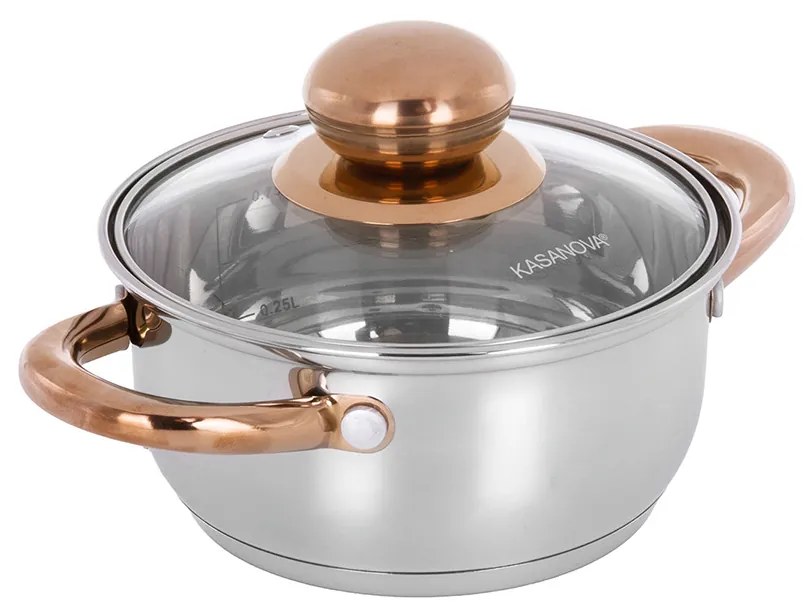 Mini casseruola 14 cm acciaio inox Meravigliosa con coperchio