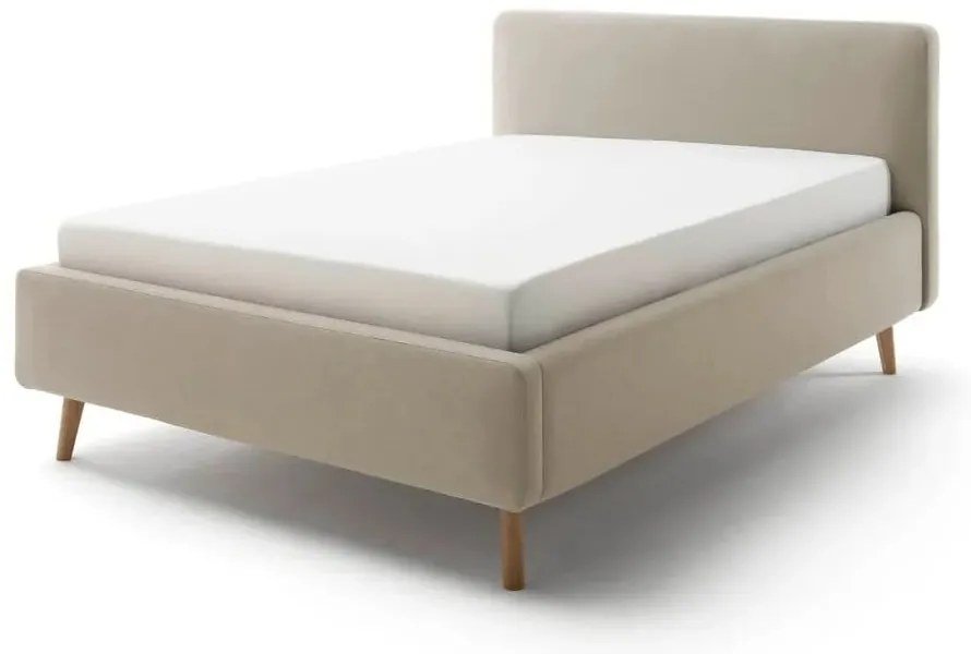 Letto singolo imbottito marrone chiaro rete non inclusa 120x200 cm Mattis – Meise Möbel