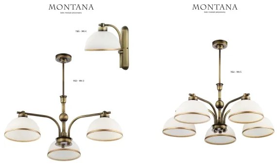 Jupiter 1163 - Lampada a sospensione MONTANA 3xE27/60W/230V