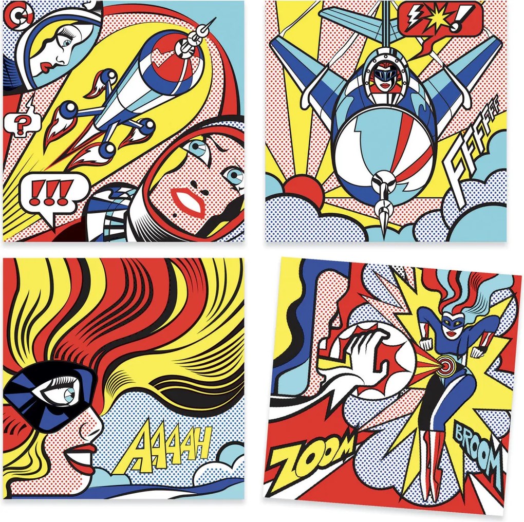 Gioco creativo - Roy Lichtenstein - Supereroi