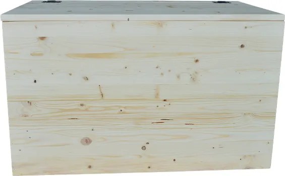 Cassa in legno contenitore in abete naturale L 78
