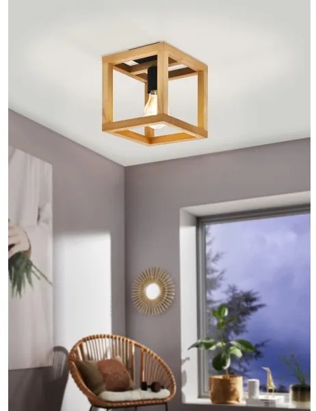 Eglo 32146 - Plafoniera BLACKCROWN 1xE27/40W/230V