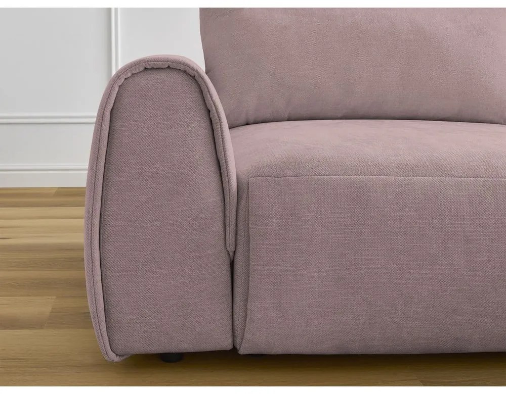 Divano angolare in rosa chiaro Aden – Bobochic Paris