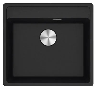 Lavello integrato 1 vasca FRANKE Maris fragranite L 51 x L 56 cm nero