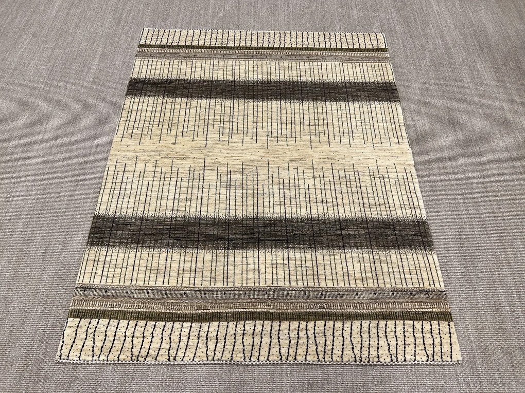 Loribaft Tappeto 200x150 Beige (Iran) Annodato A Mano