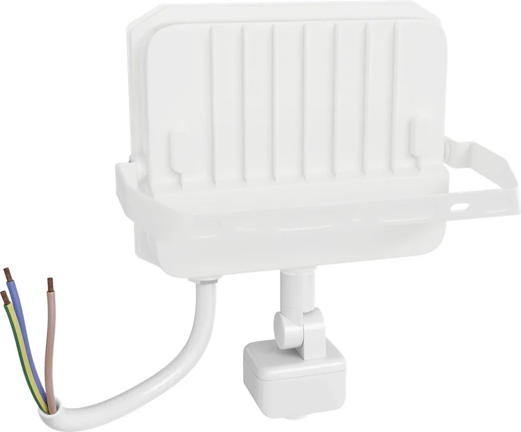 Faro LED 30W IP65 Bianco con Sensore di Movimento e OSRAM chip LED Colore Bianco Caldo 3.000K