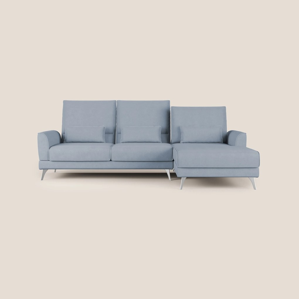Tommy Divano angolare con relax e schienali traslanti in microfibra smacchiabile T11