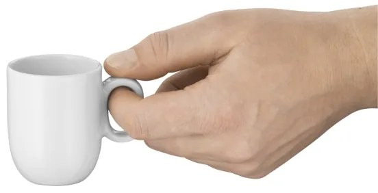 WMF - SET 2x Tazza da espresso con piattino BARISTA bianco