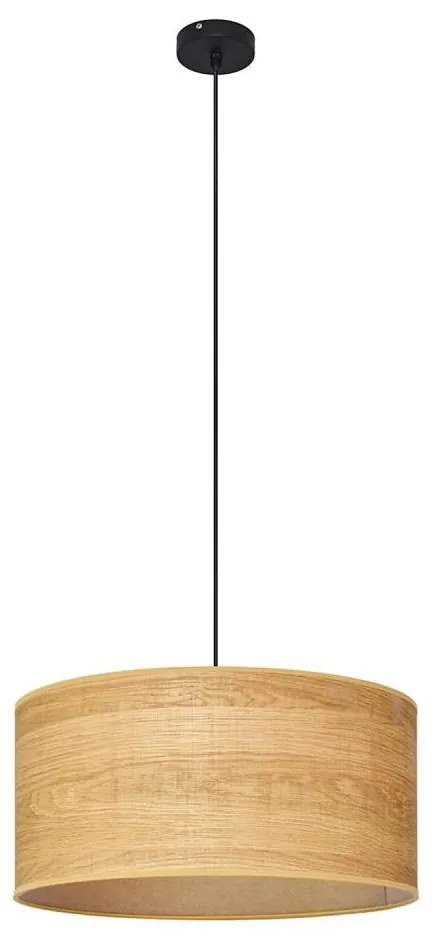 Lampadario a sospensione con filo ALBA 1xE27/15W/230V diametro 40 cm marrone/nero