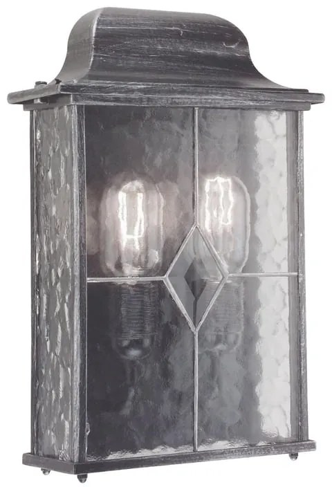 Applique classico chic da esterno WX7 nero IP23 2X E27 ELSTEAD