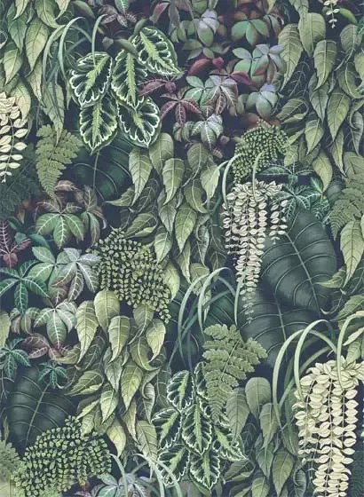 Osborne & Little Carta da parati Green Wall - Emerald Green