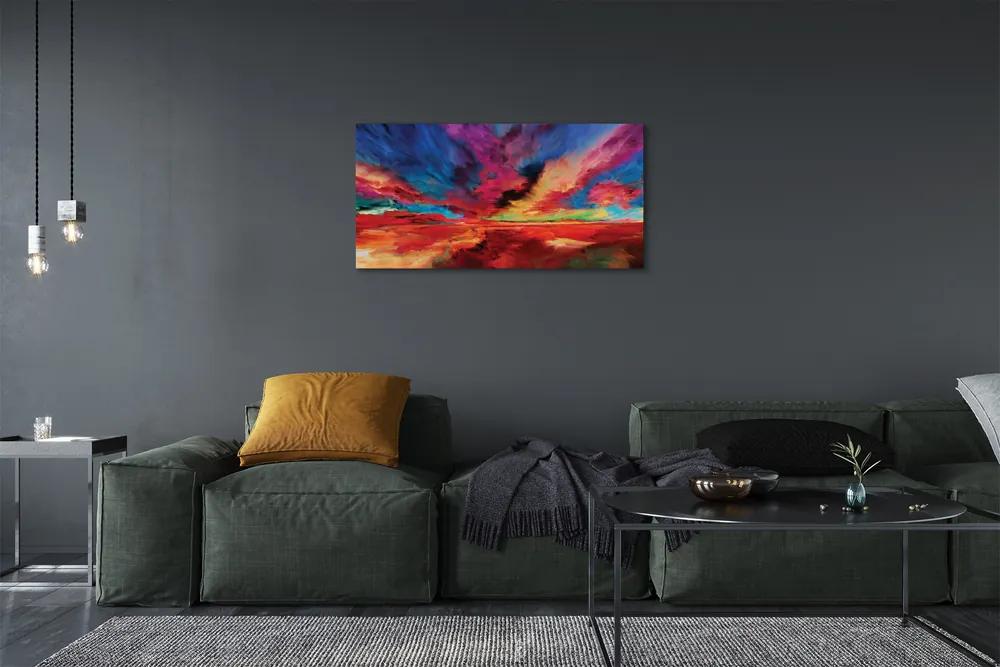 Foto quadro su tela Frattali colorati 100x50 cm