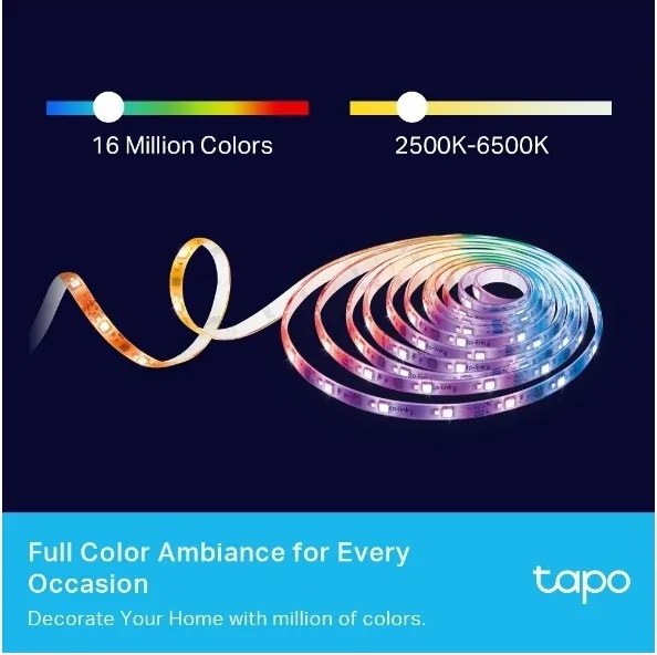 TP-Link - Striscia LED RGBW dimmerabile 5 m LED/24W/230V Wi-Fi