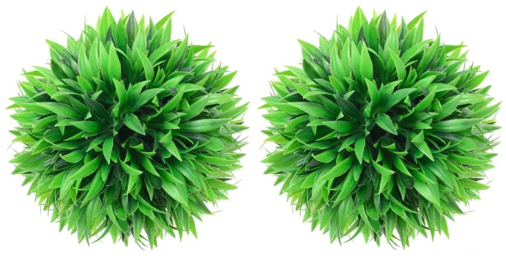 Sfere Di Bosso Artificiale 2 Pz 30 Cm /