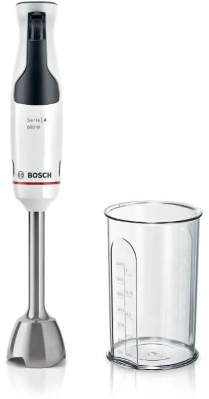 Bosch - ErgoMaster MSM4W210 Frullatore a Immersione 600W Bianco Acciaio Inox 0,6L