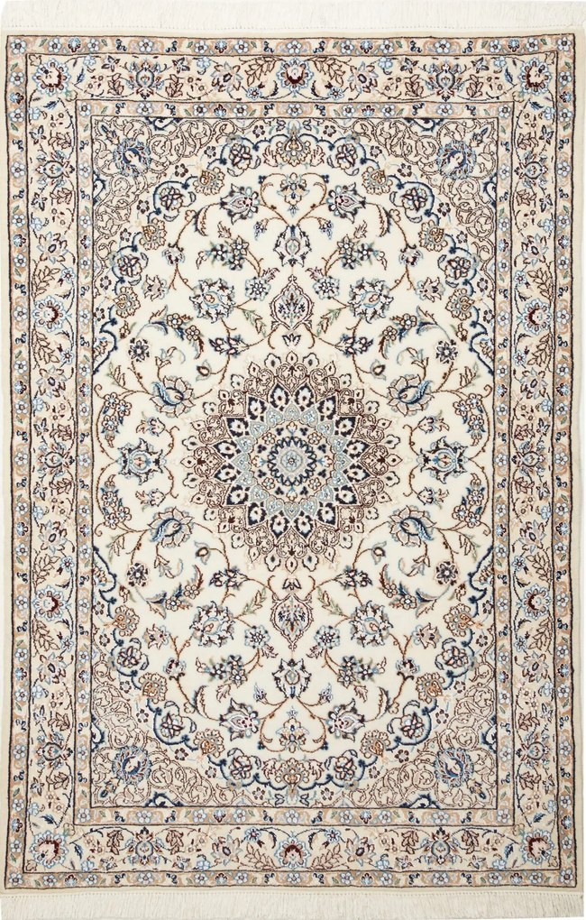 Nain Tappeto 110x170 Beige (Iran) Annodato A Mano