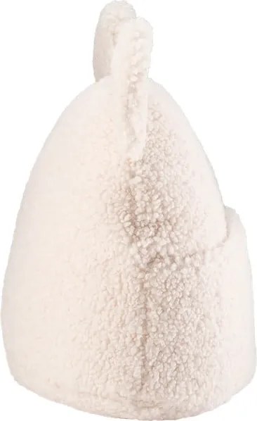 Cuscino per divano da bambini color crema con rivestimento in bouclé Teddy Pouch – Wigiwama