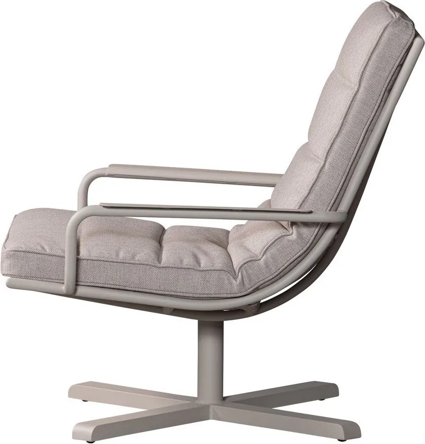 Sedia da giardino in metallo grigio chiaro Coosa - Exotan