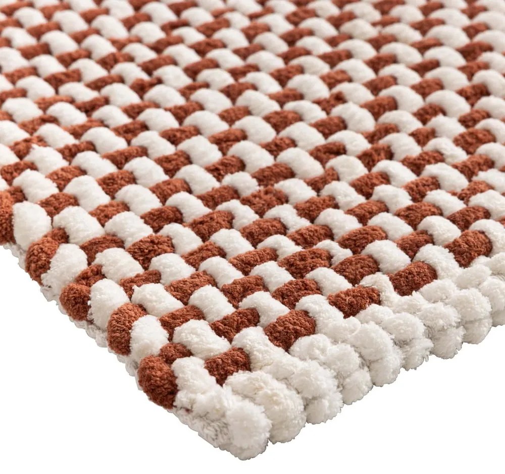 Tappetino per il bagno color terracotta 50x80 cm Rafael – douceur d'intérieur