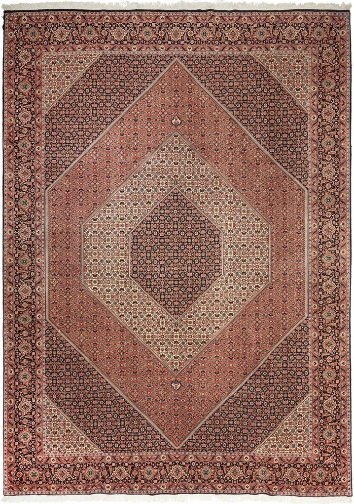 Bidjar Tappeto 350x260 Blu (Iran) Annodato A Mano