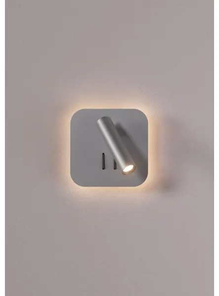 Redo 01-2978 - Lampada da parete LED QUDA LED/6W/230V + LED/3W CRI 90 cromata