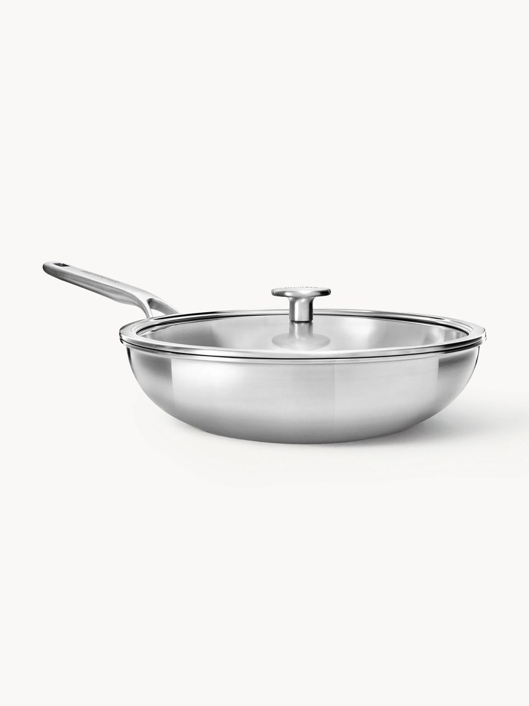Padella wok argentata KitchenAid