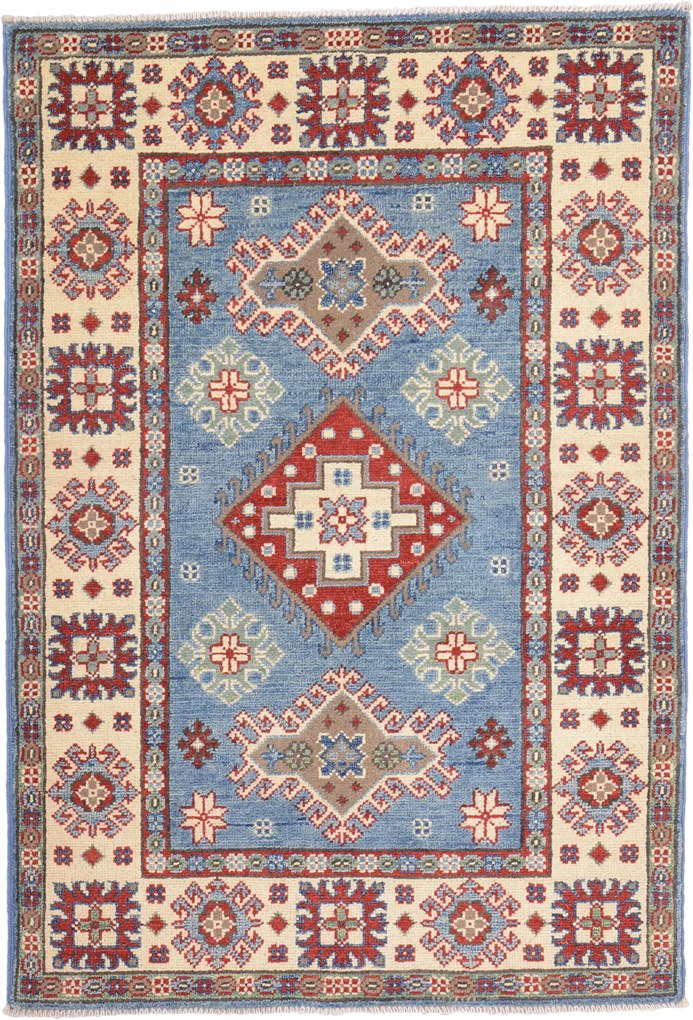Kazak Tappeto 90x130 (Pakistan) Annodato A Mano