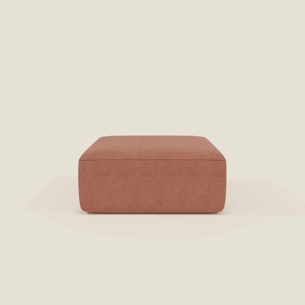 BonBon pouf divano modulare in 2 dimensioni in tessuto smacchiabile T23 pesca