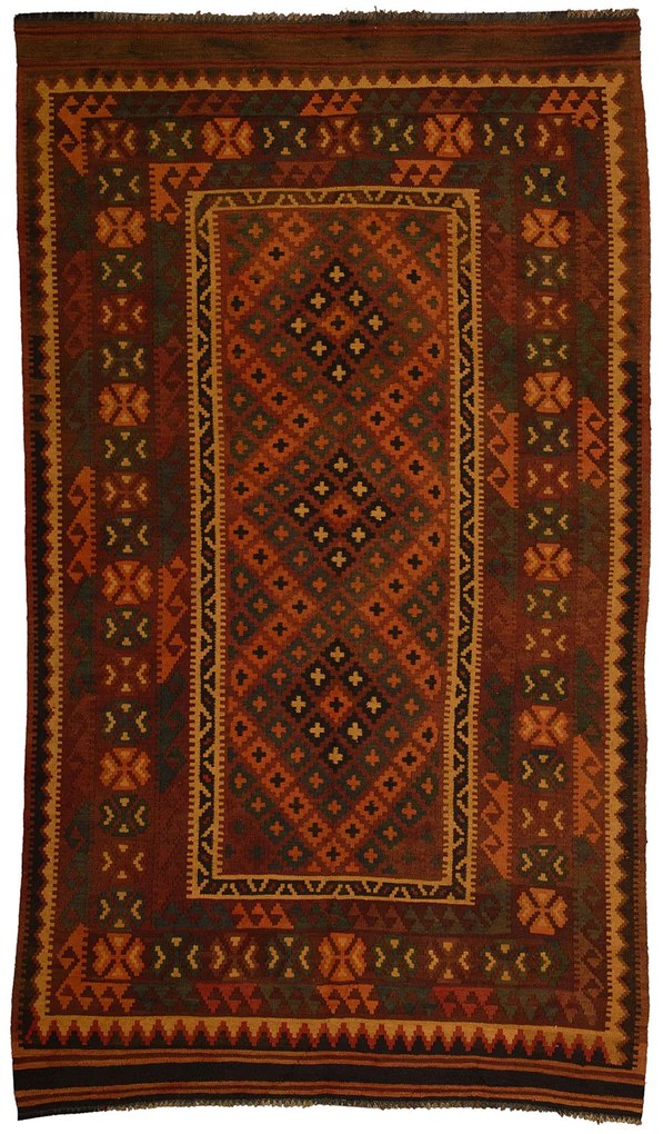 Kilim Tappeto orientale 230 x 130 Rosso (Pakistan) Tessuto A Mano