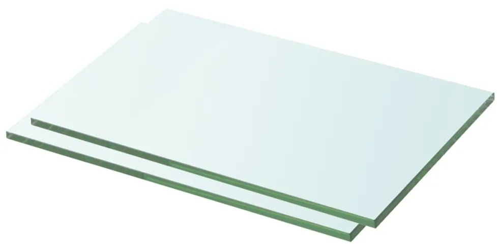 Mensole İn Vetro Trasparente 2 Pz 30x15 Cm /