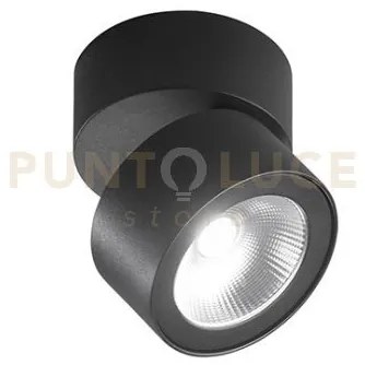 Faretto-applique in metallo verniciato nero camera led 15w cct 3000...