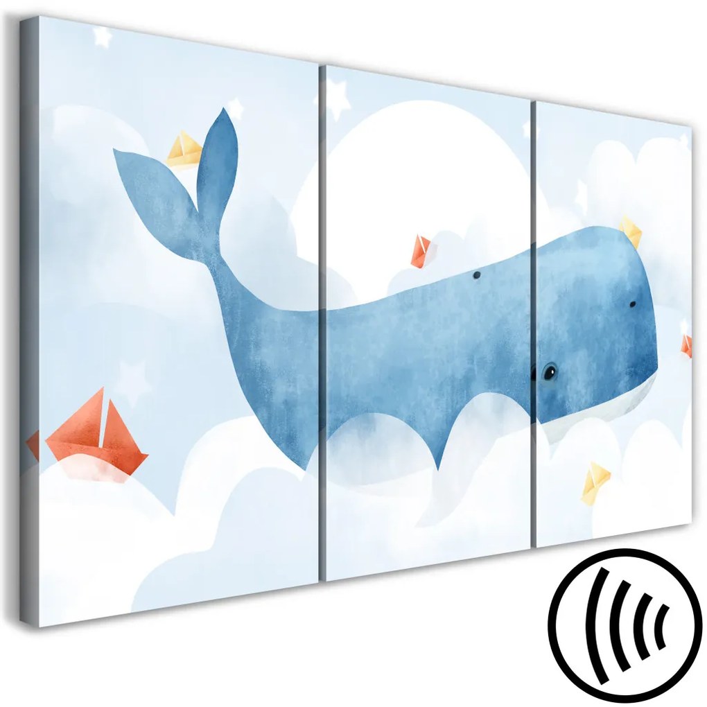 Quadro su tela Dream Of Whales (3 Parts)