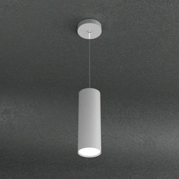 Cloud sospensione tubo h.25 1 luce grigio 1128-s25-gr