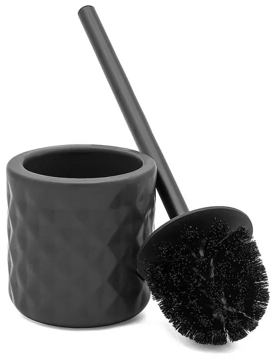 Set completo accessori bagno nero in ceramica Cristal