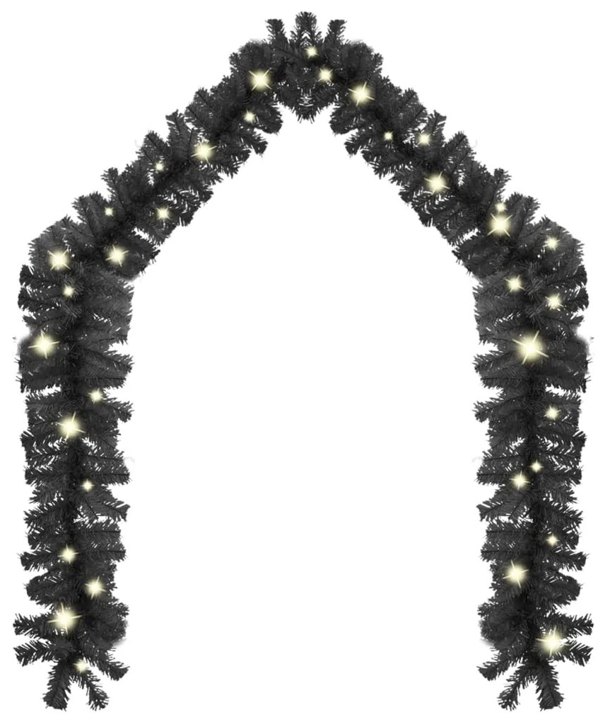 Ghirlanda Natalizia con Luci a LED 10 m, Nera