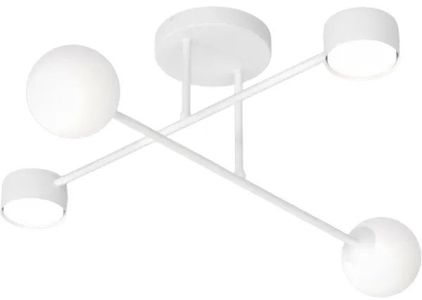 Lampadario a plafone HOLON 2xG9/8W/230V + 2xGX53/12W bianco