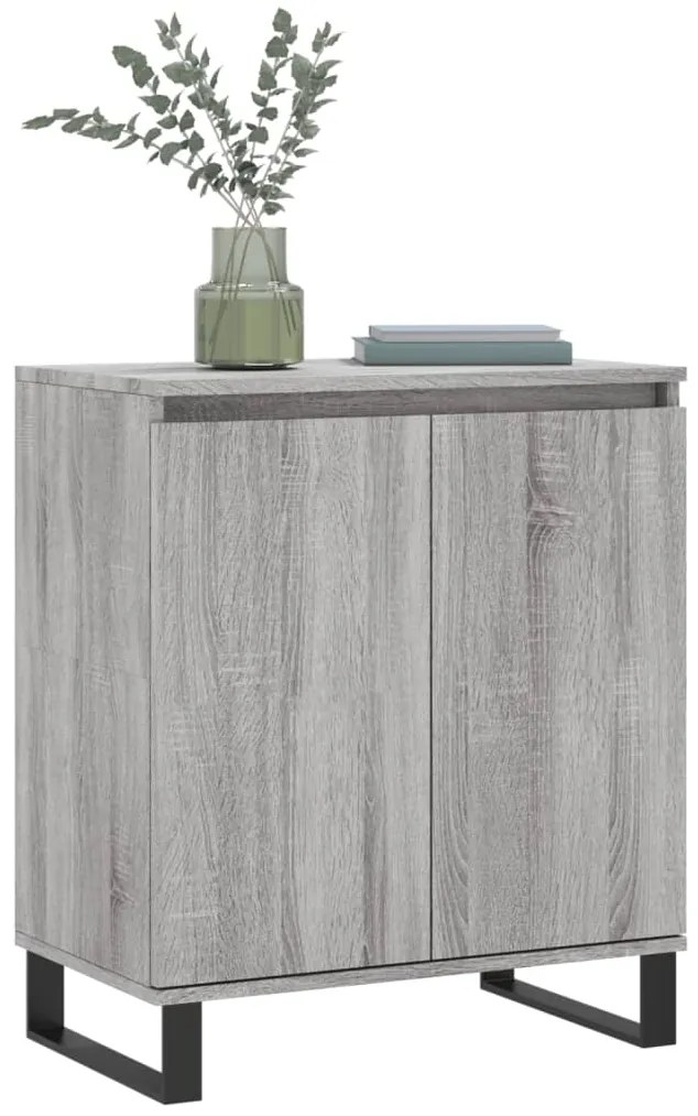 Credenza grigio sonoma 60x35x70 cm in legno multistrato