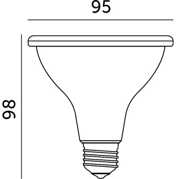 LED Lampadina per la crescita delle piante PLANTY E27/9W/230V 1200K bianco