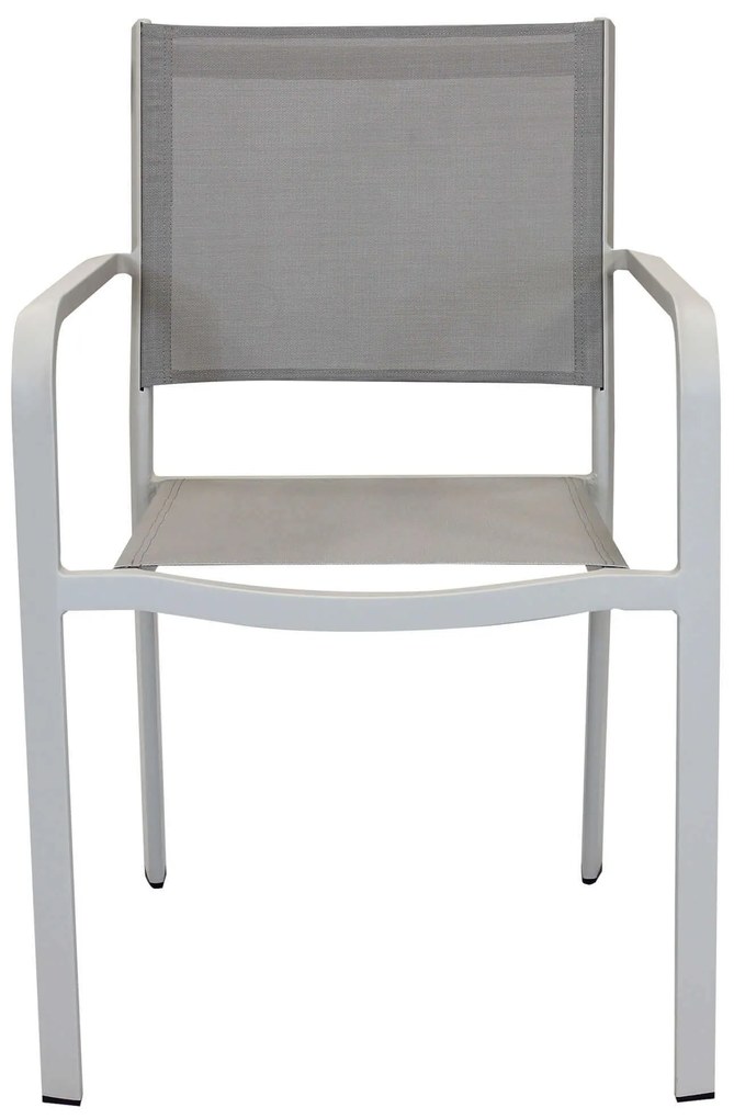 SPLENDOR - poltrona da giardino in alluminio e textilene impilabile